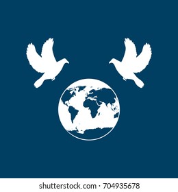International Day of Peace vector illustration