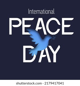 Internationaler Friedenstag. Vektorwebbanner, Illustration, Poster, Karte für soziale Medien, Netzwerke.