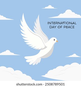 international day of peace or world peace day concept illustration