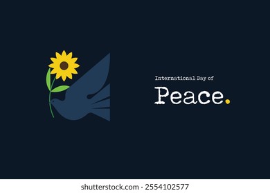 International Day of Peace, World Peace Day, Concept of Peace, September 21, vector, concept, creative, banner, poster, typography, social media post, celebration, flyer, illustration