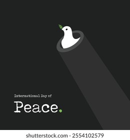 International Day of Peace, World Peace Day, Concept of Peace, September 21, vector, concept, creative, banner, poster, typography, social media post, celebration, flyer, illustration