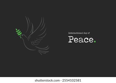 International Day of Peace, World Peace Day, Concept of Peace, September 21, vector, concept, creative, banner, poster, typography, social media post, celebration, flyer, illustration