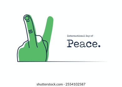 International Day of Peace, World Peace Day, Concept of Peace, September 21, vector, concept, creative, banner, poster, typography, social media post, celebration, flyer, illustration