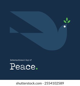 International Day of Peace, World Peace Day, Concept of Peace, September 21, vector, concept, creative, banner, poster, typography, social media post, celebration, flyer, illustration