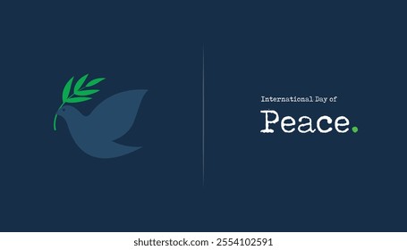 International Day of Peace, World Peace Day, Concept of Peace, September 21, vector, concept, creative, banner, poster, typography, social media post, celebration, flyer, illustration