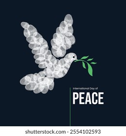 International Day of Peace, World Peace Day, Concept of Peace, September 21, vector, concept, creative, banner, poster, typography, social media post, celebration, flyer, illustration