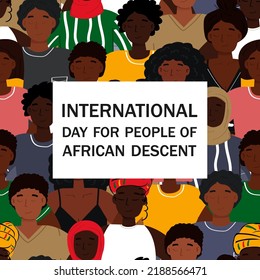 International Day For People Of African Descent banner.