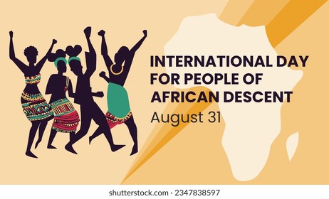 International Day for People of African Descent with Dancing Some Girls are Dancing with Color Dress