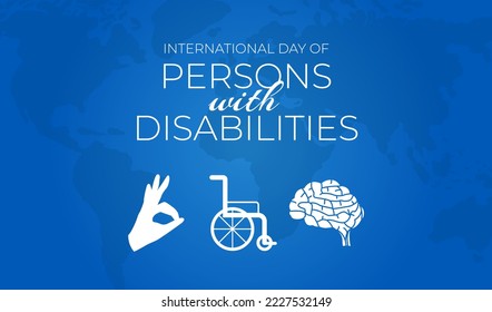 International Day of Persons with Disabilities Blue Illustration 