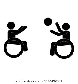 International Day of Persons with Disabilities concept background. Illustration of international day of people with disability pictogram.