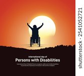 international day of persons with disabilities creative banner, poster, social media post, postcard, background, template, backdrop, flyer design etc. 