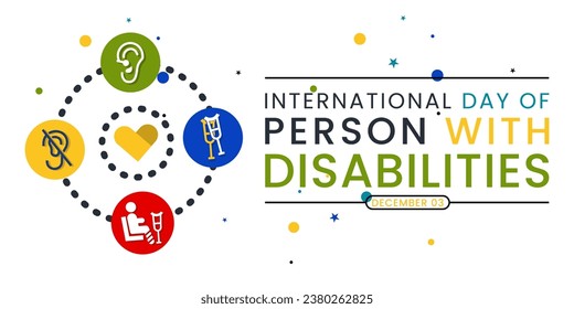 International Day of Persons with Disabilities (IDPD) is celebrated every year on 3 December. Vector illustration