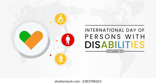 International Day of Persons with Disabilities (IDPD) is celebrated every year on 3 December. to raise awareness of the situation of disabled persons in all aspects of life. Vector illustration