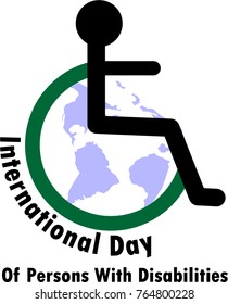 International Day Persons Disabilities Logo Vector Stock Vector ...