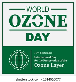 International Day for the Preservation of the Ozone Layer Logo Vector Template Design