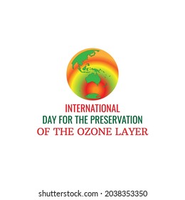 international day for the preservation of the ozone layer concept. web banner design. illustration vector