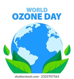 International day of preservation of the ozone layer, September 16th. World ozone day concept design. Vector illustration