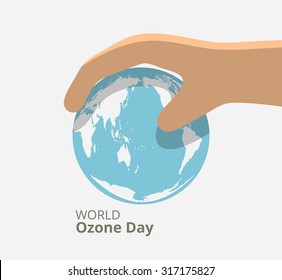International Day for the Preservation of the Ozone Layer illustration, vector