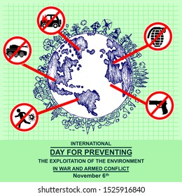 INTERNATIONAL DAY FOR PREVENTING THE EXPLOITATION OF THE ENVIRONMENT IN WAR AND ARMED CONFLICT, Banner