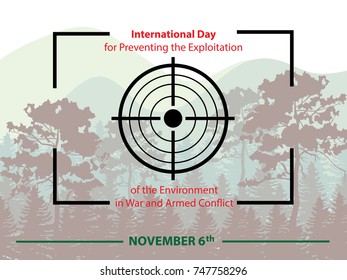 International Day for Preventing the Exploitation of the Environment in War and Armed Conflict background