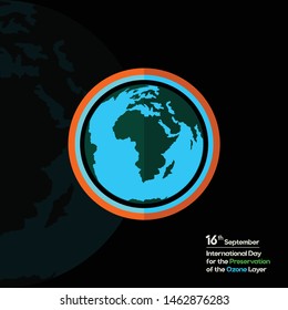 international day for the prevention of the ozone layer vector design