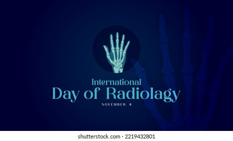 International Day Of Radiology Background. Abstract Background. International Day Of Radiology November 8th. Suitable For Banners, Social Media, Posters Etc