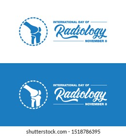 International Day Of Radiology Design Vector