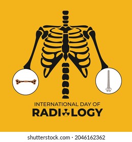 International Day Of Radiology. November 8. Template For Background, Banner, Card, Poster. Vector Illustration.