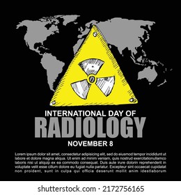International Day Of Radiology, november 8, banner and poster