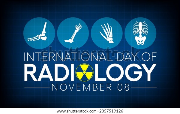 International Day Radiology Observed Every Year Stock Vector (Royalty ...