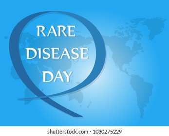 international day of rare diseases hand-drawn vector background