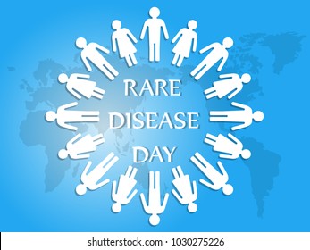 international day of rare diseases vector poster