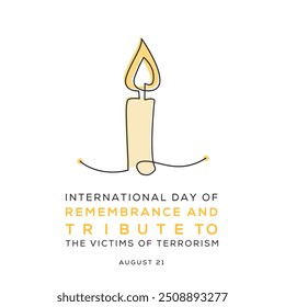 Dia Internacional da Memória e Tributo às Vítimas do Terrorismo, realizado em 21 de agosto.