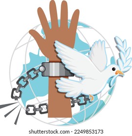 International Day of Remembrance of the Victims of Slavery illustration