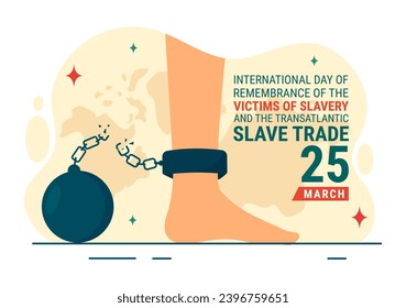 International Day of Remembrance of the Victims of Slavery and the Transatlantic Slave Vector Design Illustration to Against Trafficking in Persons