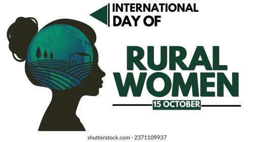 International day of rural women, celebration banner Design