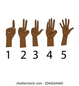 international day of sign language concept. illustration vector
