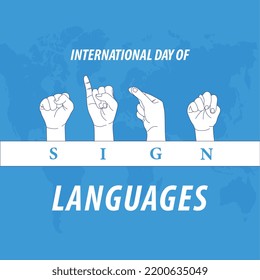 International day of sign language. A day to spread awareness on sign Language