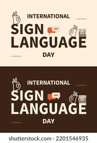 International day of sign language. A day to spread awareness on sign Language