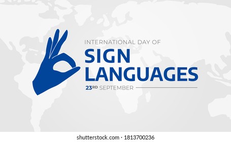 International Day of Sign Languages Background