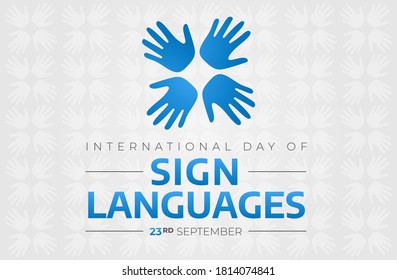 International Day of Sign Languages Background Banner