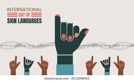 International day of sign languages design templet for celebrating 