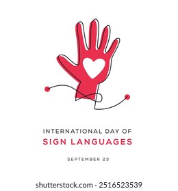 International Day of Sign Languages, held on 23 September.