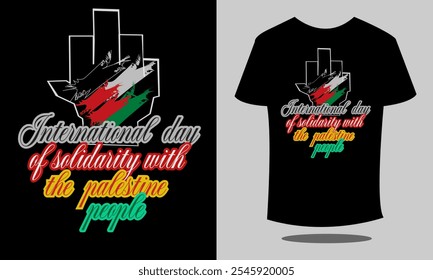 international day of solidarity with the palestine people t-shirt, new t-shirt design, elegant t-shirt design, modern t-shirt