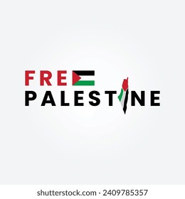 international day of solidarity with the palestinian people with flag vector illustration