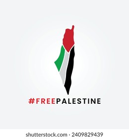 international day of solidarity with the palestinian people with flag vector illustration