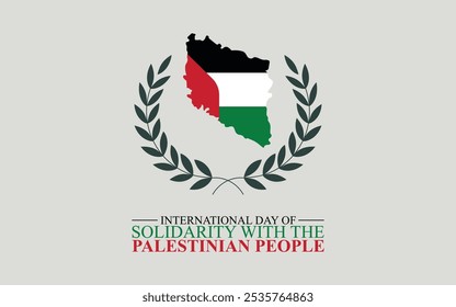 International Day of Solidarity with the Palestinian People Vector Illustration on 29 November. international day of solidarity with Palestinian people. Palestine will be free