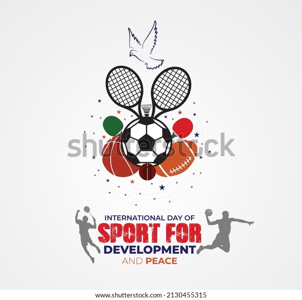 International
Day of Sport for Development and Peace. Template for background,
banner, card, poster. vector
illustration.