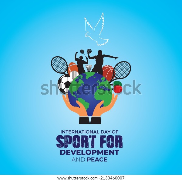 International\
Day of Sport for Development and Peace. Template for background,\
banner, card, poster. vector\
illustration.