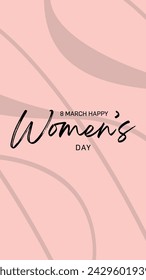 International Women’s Day Stock Illustration March 8 Vertical Stories Desing